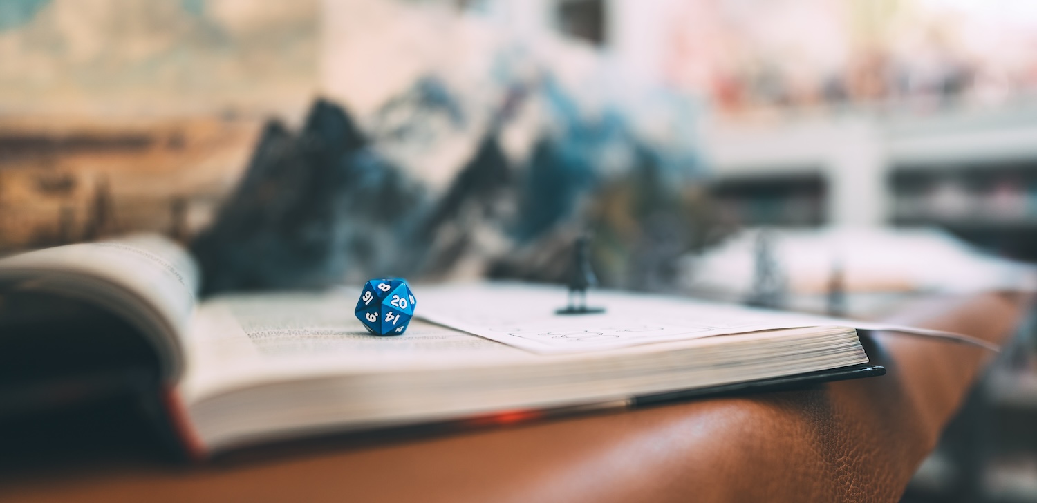 running a game of dungeons and dragons