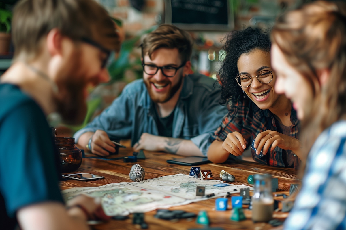 dnd roleplaying group having fun