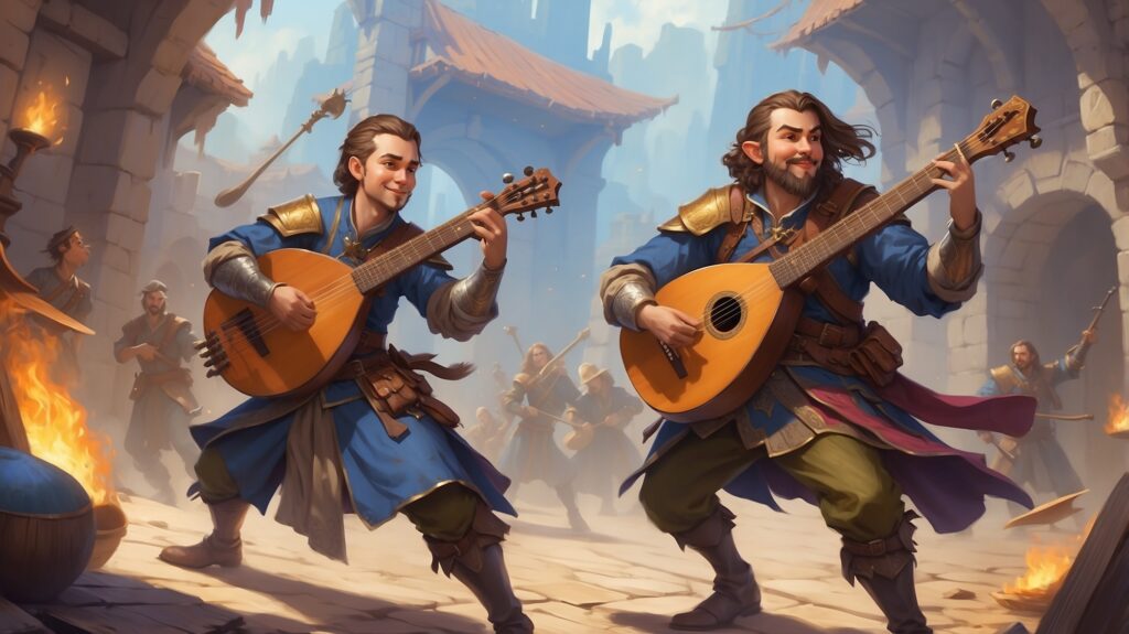 dnd 5e bards in battle