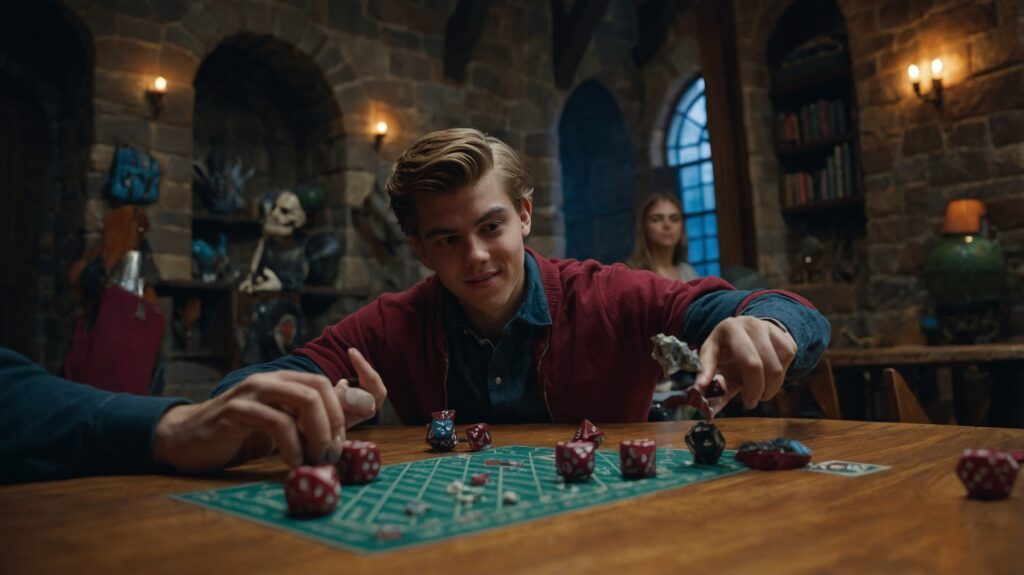 guy making a dnd character with friends